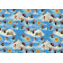 Nekupto Gift wrapping paper 70 x 200 cm Christmas Mole light blue 1 roll