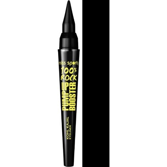 Miss Sports Pump Up Booster 100% Rock Kohl Kajal Eyeliner Eye Pencil 001 100% Black 1.5 g