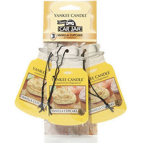 Yankee Candle Vanilla Cupcake - Vanilla Cupcake Classic Scented Car Paper Tag Set 12 g x 3 pieces