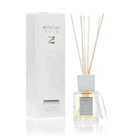 Millefiori Milano Zona Rose Madelaine - Rose Madelaine Diffuser 250 ml + 7 reeds, 30 cm long, for medium-sized spaces lasts 3 months