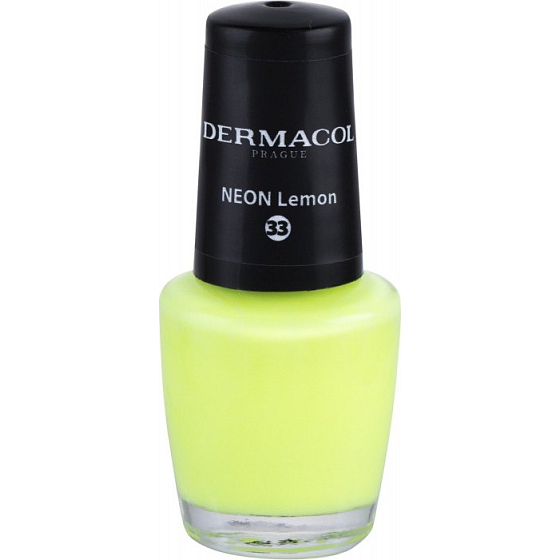 Dermacol Neon Nail Polish Neon nail polish 33 Neon Lemon 5 ml