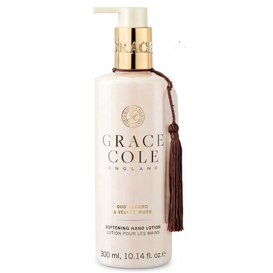 Grace Cole Oud Accord & Velvet Musk - Oud Wood and Velvet Musk Gentle Hand Lotion Dispenser 300 ml