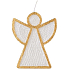 Emocio Angel candle white-gold 95 x 30 x 120 mm