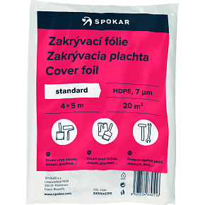 Spokar Standard Covering Film for Painting, 7 µ, 20 m², 4 × 5 m