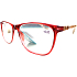 Berkeley Reading dioptric glasses +1 plastic red, brown and black stripes 1 piece MC2223