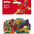Apli Wooden pegs mix of colours 25 x 3 mm 45 pieces