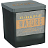 Heart & Home Nature Vanilla and light wood scented candle large glass, burning time up to 20 hours 90 g
