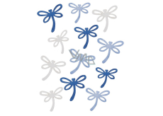 Wooden Dragonflies Blue mix of sizes 12 pieces in bag