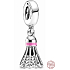 Sterling silver 925 I love badminton - Badminton ball, bracelet pendant sport