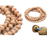 Lotus Bodhi Mala, natural lotus necklace 108 + 6 Buddhist prayer beads 9.5 mm - peace, blessings