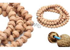 Lotus Bodhi Mala, natural lotus necklace 108 + 6 Buddhist prayer beads 9.5 mm - peace, blessings
