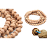 Lotus Bodhi Mala, natural lotus necklace 108 + 6 Buddhist prayer beads 9.5 mm - peace, blessings