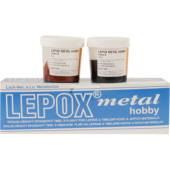 Lepox Metal Hobby two-component epoxy putty 100 g + 50g