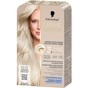 Schwarzkopf Creme Supreme Hair Color 11-11 Cool Ultra Light Blonde 60 ml