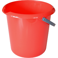 Spokar plastic bucket with spout, capacity 10 l, various colors, 1 piece