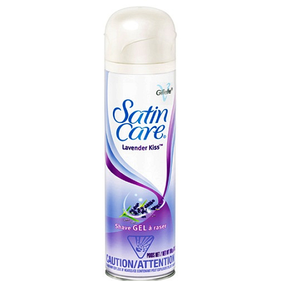 Gillette Satin Care Lavender Kiss shaving gel for women 200 ml