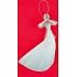 Angel flying abaca for hanging 21 cm