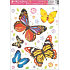 Window foil without glue butterflies blue 42 x 30 cm