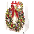 Epee Gift paper bag 18 x 22.5 x 9.7 cm Christmas Wreath red bow 001 LUX medium