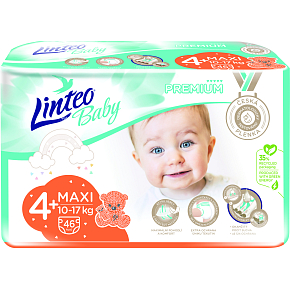 Linteo Baby Premium Maxi+ diapers 10 to 17 kg, 46 pcs