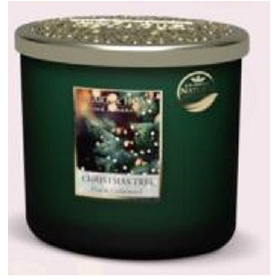 Heart & Home Christmas Tree Scent Soy scented candle ellipse 2 wicks burns up to 40 hours 230 g