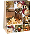 Ditipo Paper gift bag 26,4 x 13,6 x 32,7 cm Christmas flasks in squares