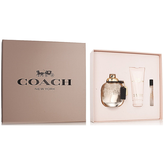 Coach Woman Eau de Parfum 90 ml + Eau de Parfum 7.5 ml + Body Lotion 100 ml, gift set for women