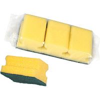 Spokar dish sponge, profiled, 78 × 60 × 45 mm, packaging 3 pcs