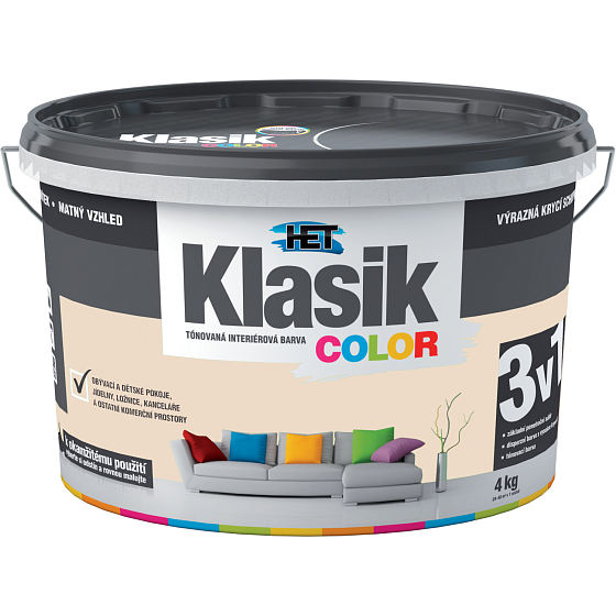 Het Klasik Color paint, 0217 beige, 4 kg