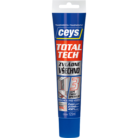 Ceys Total Tech waterproof adhesive and sealant, transparent, 125 g