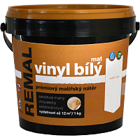 REMAL Vinyl White Matte Washable Wall Paint 1 kg