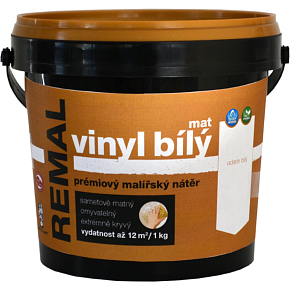 REMAL Vinyl White Matte Washable Wall Paint 1 kg