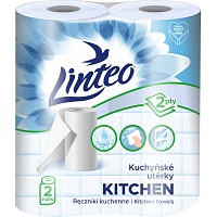 Linteo 2-ply kitchen paper towels, 2× 10 m, 2 rolls