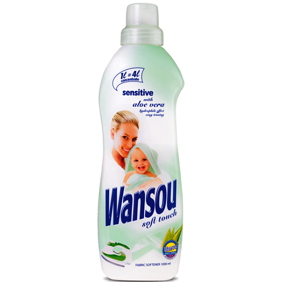 Wansou Sensitive Aloe Vera fabric softener concentrated 2 l = 8 l