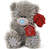 Me to You Teddy bear with a rose 16 cm
