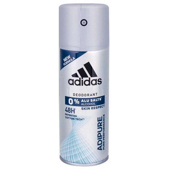 Adidas Adipure 48h antiperspirant deodorant spray without aluminum salts for men XL 200 ml