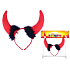 Maxi devil horns headband