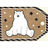 Nekupto Christmas gift cards Polar bear 5.5 x 7.5 cm 6 pieces