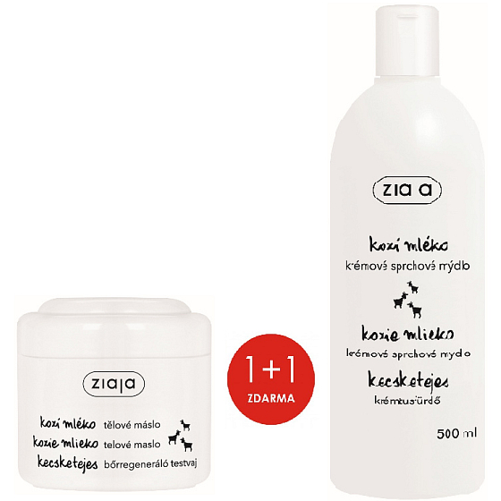 Ziaja Goat's milk body butter dry and normal skin 200 ml + shower cream 500 ml, duopack