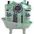 Salsa Collection Marakuja and Grep shower gel 140 ml + cream bath foam 140 ml + bath salt 50 g, cosmetic set in a green tub