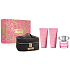 Versace Bright Crystal Eau de Toilette 90 ml + Body Lotion 100 ml + Shower Gel 100 ml + Case, Gift Set for Women