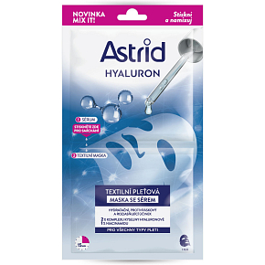 Astrid textile mask Hyaluron moisturizing and brightening, 1 pc