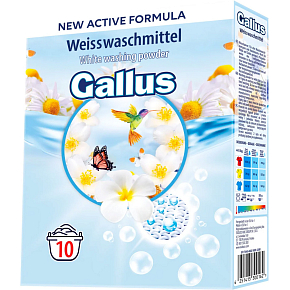 Gallus Laundry Powder White, 10 doses, 650 g
