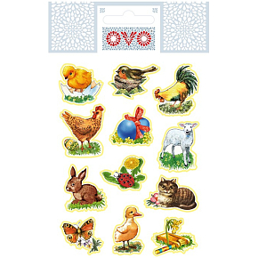 OVO egg transfers traditional, 12 designs, 1 sheet