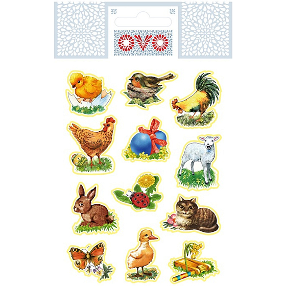 OVO egg transfers traditional, 12 designs, 1 sheet