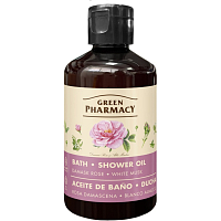Green Pharmacy Bath and Shower Oil with Damask Rose and White Musk 250 ml