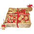 Straw decorations in a basket of 54 pieces