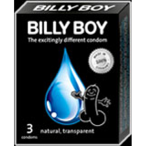 Billy Boy natural condom lubricated 3 pieces