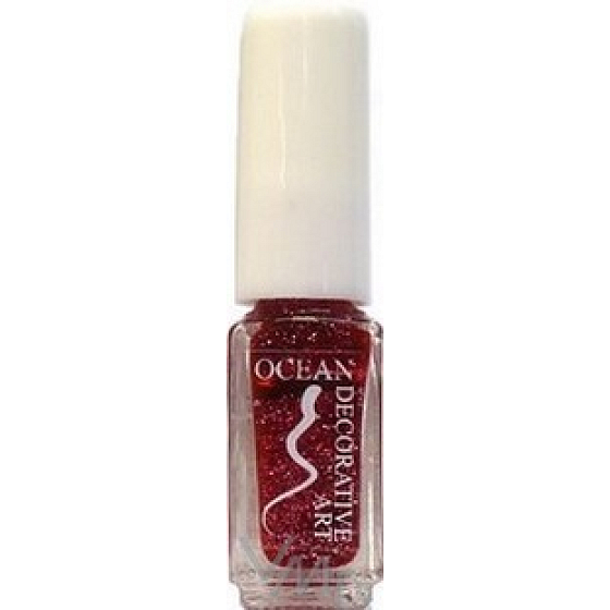 Ocean Decorative Art decorating nail polish shade 51 pink glitter 5 ml