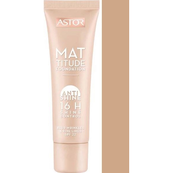 Astor Mattitude Foundation Anti Shine 16h Shine Control Makeup 102 Golden Beige 30 ml